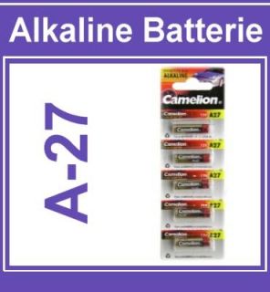 5x PREMIUM Alkaline Batterie A27, A 27 12V Camelion MN27, L828