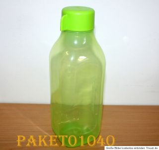 Tupperware Trinkflasche Eco Easy 1,0L Grün Quadratisch NEU