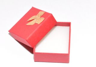 Etui für Ring  Rot   Schmuckschachtel   Schmuck Geschenkverpackung