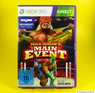 Hulk Hogans : Main Event   Kinect   wie neu   dt. Version   Xbox 360