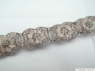 Jugendstil,, KORALLE   Silber Armband,20,00 cm lang,,20,00 mm breit