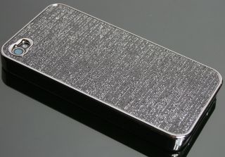iPhone 4 4G Hülle Hart Cover Tasche Case Schale Chrom
