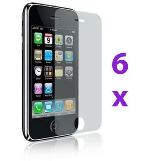 6X Clear Screen Protector Cover Shield Guard for Apple iPhone 3G 3GS