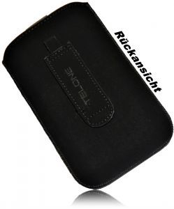 Neu Neopren Handytasche SlimCase Etui Tasche Schwarz für HTC Evo 3D