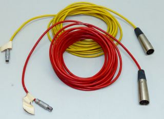 5m Audiokabel Triax Lemosa auf XLR male in rot und gelb (880)