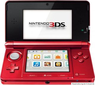 Nintendo 3DS Rot Handheld Spielkonsole (PAL) +++NEU+++