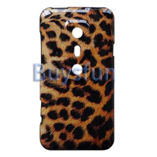 Glossy LEOPARD STYLE GEL CASE COVER SKIN FOR HTC EVO 3D