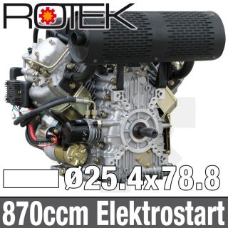 Zylinder Dieselmotor 19PS 870ccm luftgekühlt 14kW f. Baumaschine