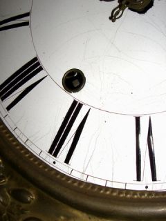 XL Comtoise Wanduhr Pendeluhr Frankreich  ANTIK  Pendule Wall Clock