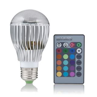 E27/B22/MR16/GU10 4W 9W Remote Control Color Changing LED Light Bulb