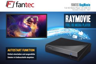 FANTEC RayMovie HD Media Player 3D SbS & TaB, Bluray ISO, MKV, H.264