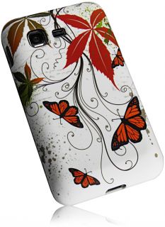 Tasche Silikon Case Schutzhülle Schmetterling Design Samsung GT S5220