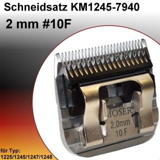 2mm SCHERKOPF MOSER 1245 1225 1247 1248 Schneidsatz Max 45 Glass45