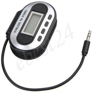 USB Sender FM Transmitter Schwarz + KFZ Ladegerät f DVD