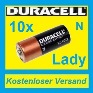 10X Lady N LR1 MN9100 910A Batterie DURACELL lose 1,5V