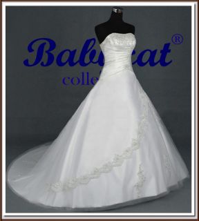 BX903W Brautkleid Hochzeitskleid Kleid für Braut in weiß Gr. 42