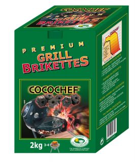 Outdoorchef Cocochef Grillkohle Kokos Kohle Premium Briketts 2 kg