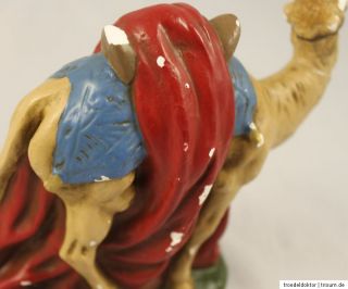 Altes Kamel Gips Stuck Krippe Krippenfigur Weihnachten 13 cm hoch