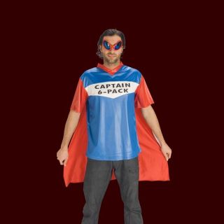 Super Hero (Superman?)Fun Shirt mit Cape,Fun Superhelden T Shirt blau