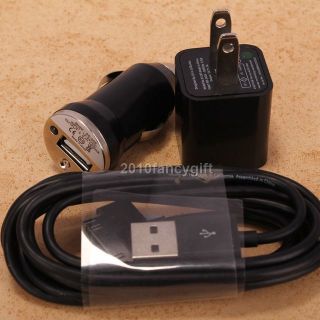 USB AC Wall Home Car Charger Adapter 10ft Cable iPhone 4S 4 3GS 3G 2G