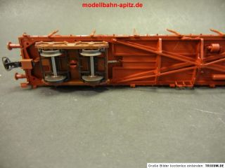 Klein Modellbahn Art.5037 Rungenwagen DB 4 achsig mit Schienen