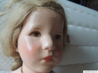 Käthe Kruse Puppe Deutsches Kind VIII Mädchen 52 cm Stoffkopf