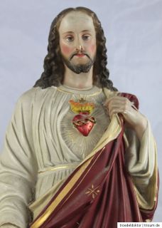 Große Stuck Gips Figur Christus Heiland Jesus Erlöser 52 cm hoch