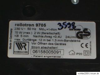 Rademacher Rollotron 9705 Pro Comfort Plus+ Sonnenfühler ***sehr gut