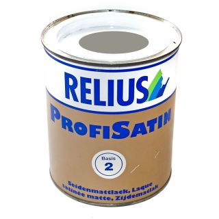 Relius ProfiSatin Seidenmattlack Buntlack Decklack 0,75 L 7030 Grau