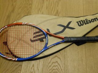 Wilson BLX Tour Racket Tennis Schlaeger blau orange Griffstaerke 2 TOP