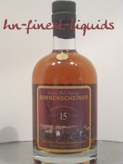 Sonnenscheiner Single Malt Whisky 15 Jahre 41 % (84,29€/L)