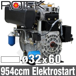 Zyl. Dieselmotor 17PS 954ccm luftgekühlt 12,5kW f. Baumaschine