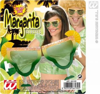 Cocktailglasbrille Margarita Brille Fasching Karneval Kostüm Sommer