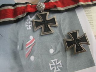WH WK2 Offizier General Set Ritterkreuz Eichenlaub zum eisernen