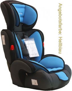 Kindersitz Autokindersitz Blau Autositz Gruppe I / II / III (9 36 kg