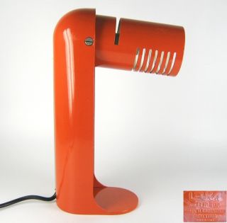 Leuka Design Tischlampe FLIP TOP R. Carruthers Design 60er 70er Jahre