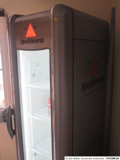 Apollonaris Glaskühlschrank Kühlschrank Show Schrank 1A