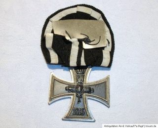 Orig.Militär Orden 1.WK EK Eisernes Kreuz m.Band 800 Silber CD