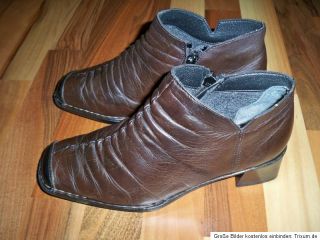 Rieker Leder Schuhe Stiefelette Stiefel Größe 4,5  37 Farbe braun