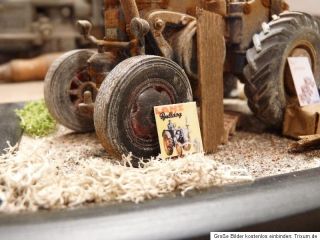 Lanz Ackerluft Bulldog Traktor   Scheunenfund Diorama in 1:32 Siku