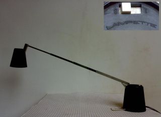 LAMPETTE Lampe Teleskoplampe Tischlampe Schreibtischlampe 70er lamp