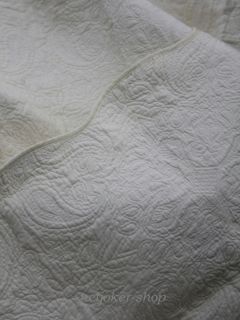 CLAYRE & EEF ~ Quilt creme ~ Tagesdecke ~ Decke ~ 230 x 260 cm