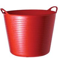 Flexi Tub Tragekorb Gartenkorb Wäschekorb Spielzeugeimer 28 Liter rot