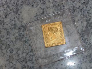 One Penny (Briefmarkenprägung)   999 Gold   Wertanlage