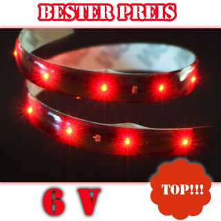 Volt rot roter SMD LED Streifen Leiste Strip 6V