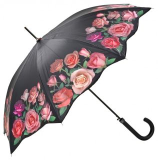 VON LILIENFELD Regenschirm Rosen Schirm automatik