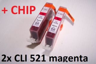 Patronen mit Chip CLI 521 magenta kompatibel Tinte MX 980 MX 990 NEU