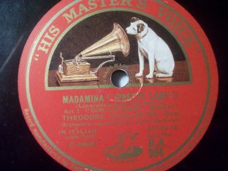 THEODORE CHALIAPINE, Bass In Italian Don Giovanni   MOZART HMV 78rpm