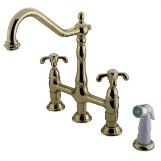 Kingston Brass KS1272TX French Country 8 Centerset Kitchen Faucet with