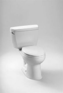 TOTO CST744EF.10#01 Eco Drake Two Piece Toilet 1.28GPF, Cotton White